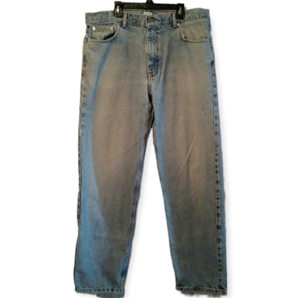 Calvin Klein Vintage Jeans High Waist Stone Washed Mom Distressed 90's